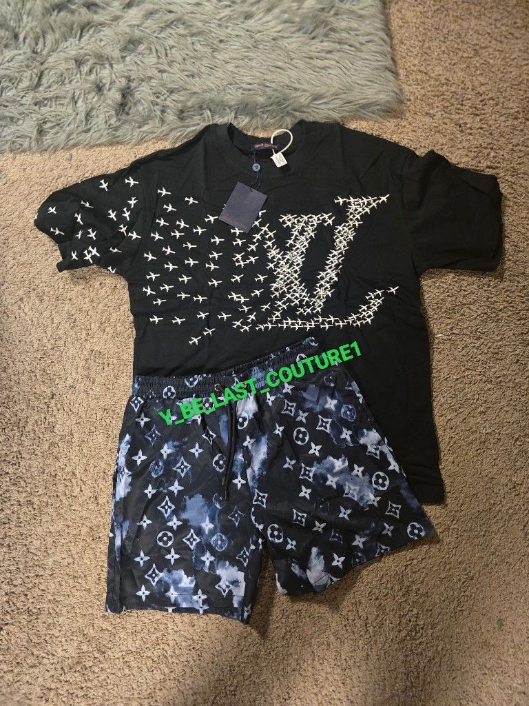 LOUISV SHORTS AND SHIRT