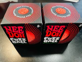 TARGET RED NEEDOH FUZZ BALLS VELVET SQUEEZE