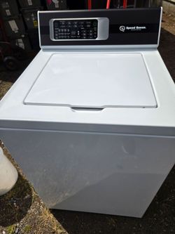 Speed Queen TR7 series top-load washing machine in white