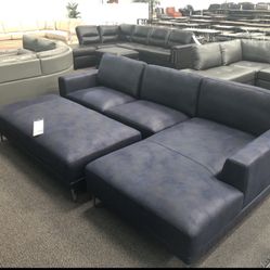 Sectional Sofa Set With Ottoman 