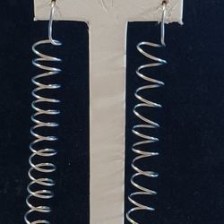 STAINLESS STEEL SPIRAL EARRINGS -$12