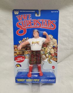 Mattel WWE Superstars LJN ROWDY RODDY PIPER Retro Figure 2026 Blue Card New Wave