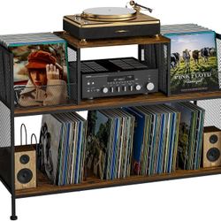 Record storage cabinet for up to 350 albums