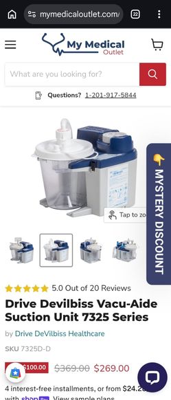 Devilbiss vacu-aide qsu Suction Unit 7314 series