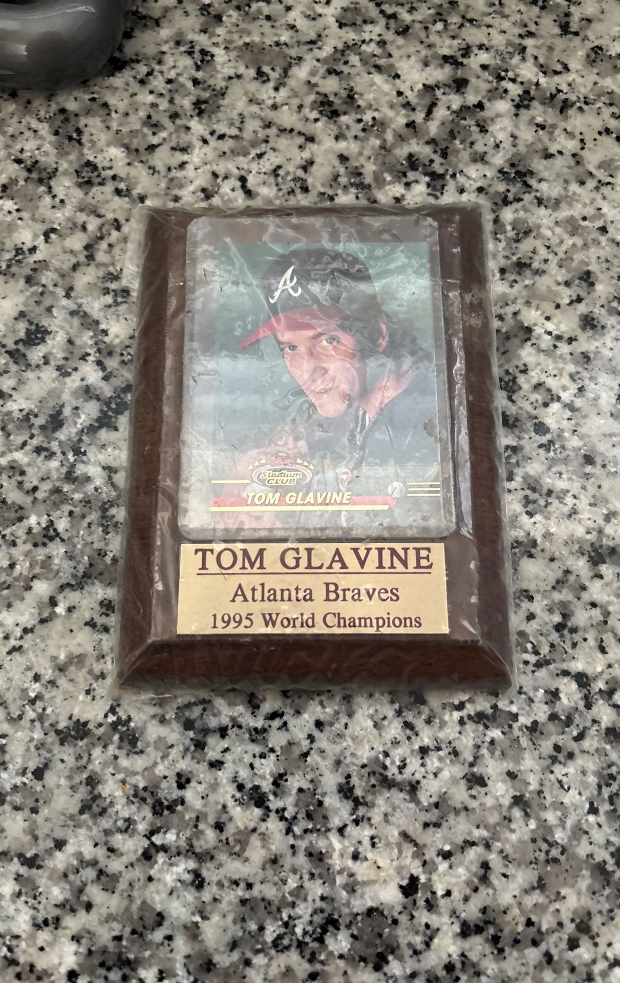 Tom Glavine Card Plaque