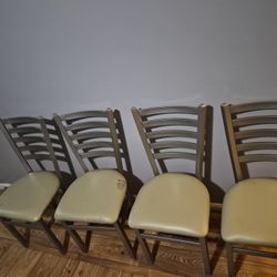 Heavy Duty IRON and Leather Chairs