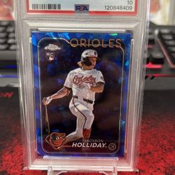 2024 Topps Chrome Update Sapphire Jackson Holliday PSA 10