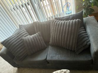 Navy blue couches/ sofa/ love seat