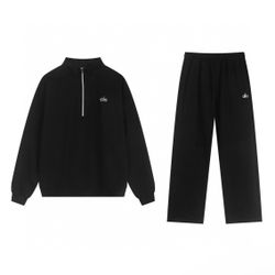 Black Mens Alo Quarter Zip Set