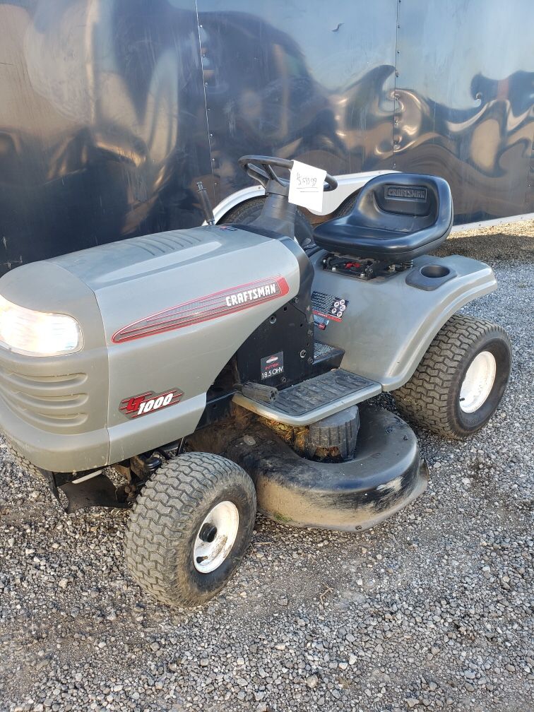 42" craftsman riding lawnmower tractor