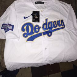 Dodgers Bellinger jersey gold World Series edition