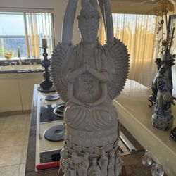 Antique Chinese Blanc-de-Chine 1000 Arm Buddha Statue - Circa 1(contact info removed) 