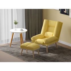 Lounge Armchair Modern Yellow Contemporary Accent Chair