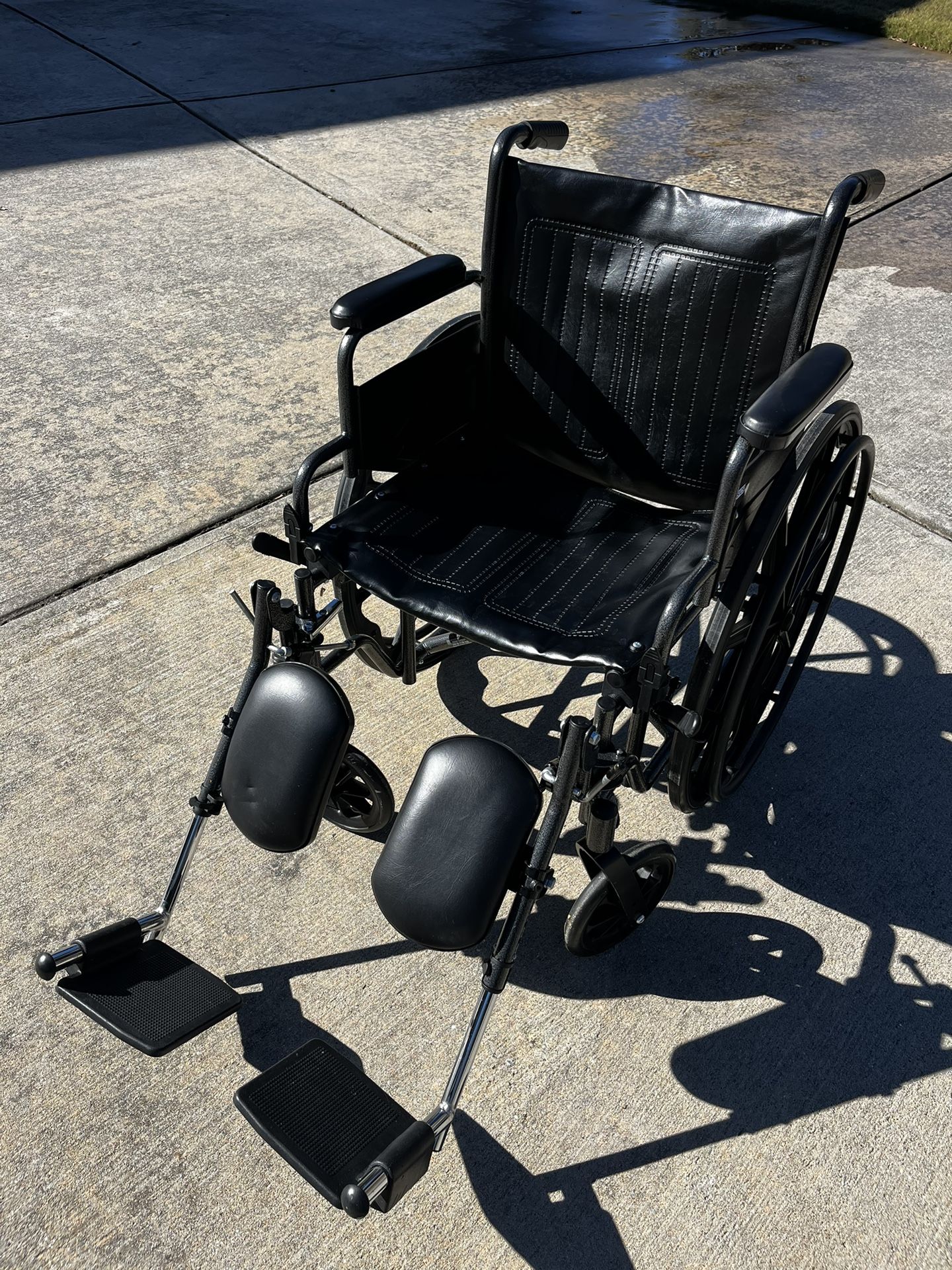 ProBasics K1 Lightweight Wheelchair with 16" x 16" Seat Flip-Back Desk Arms, Elevating Legrests