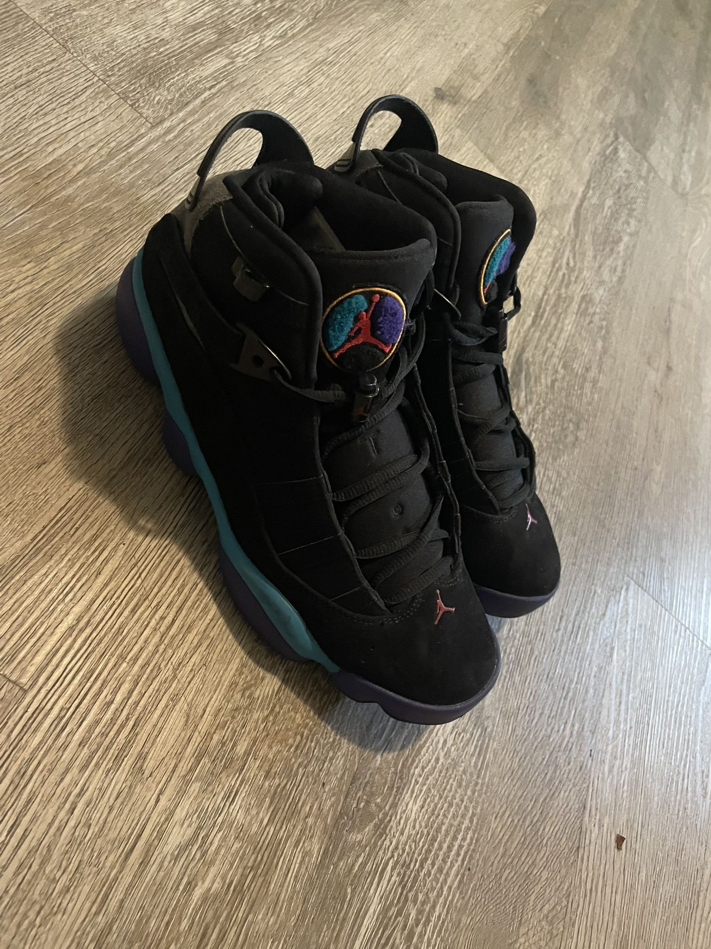 Aqua Jordan 6 Rings