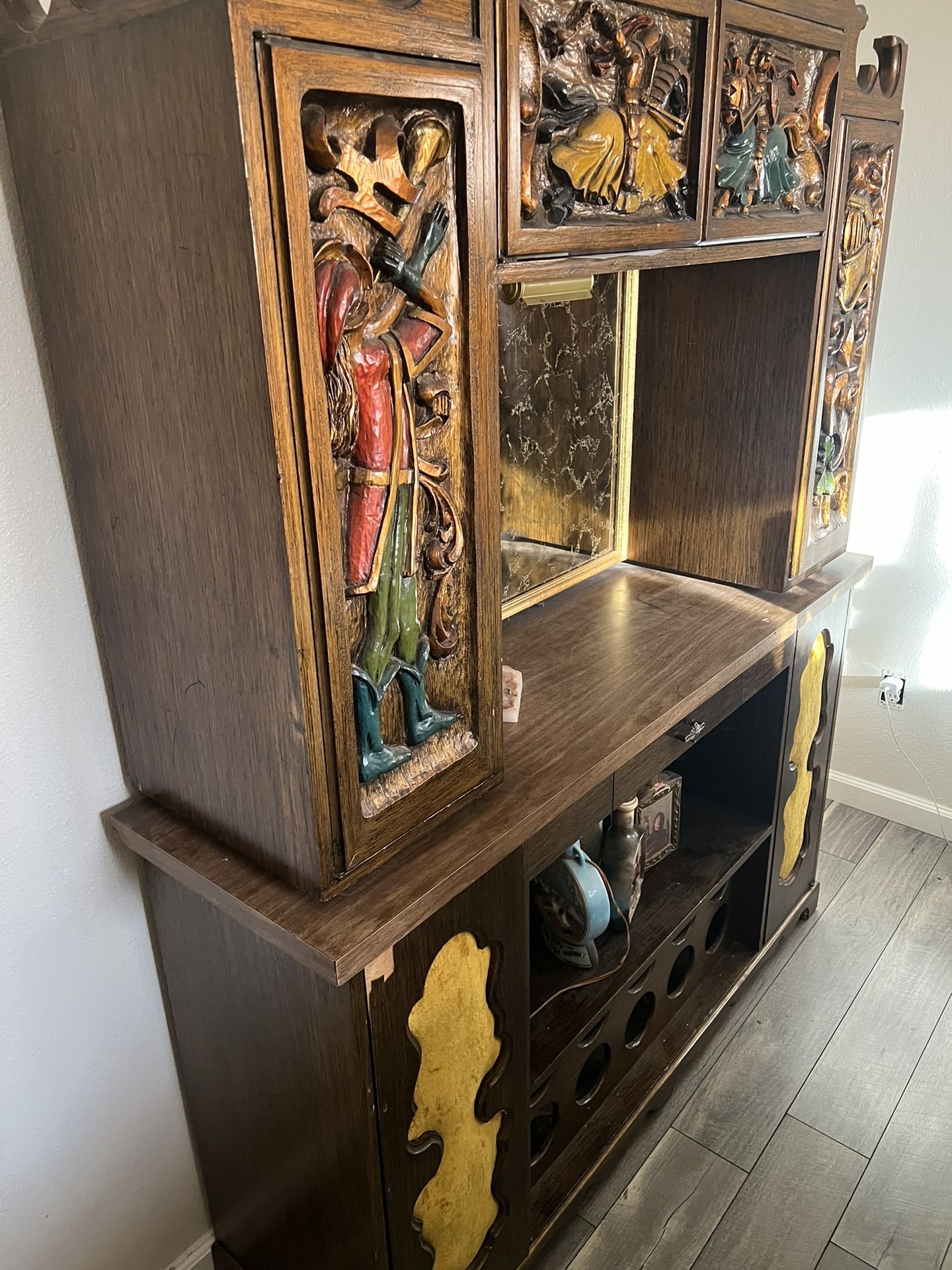 Antique Wine Cabinet 