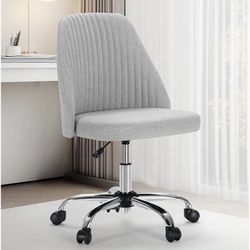 Grey Adjustable Swivel Desk Chair 