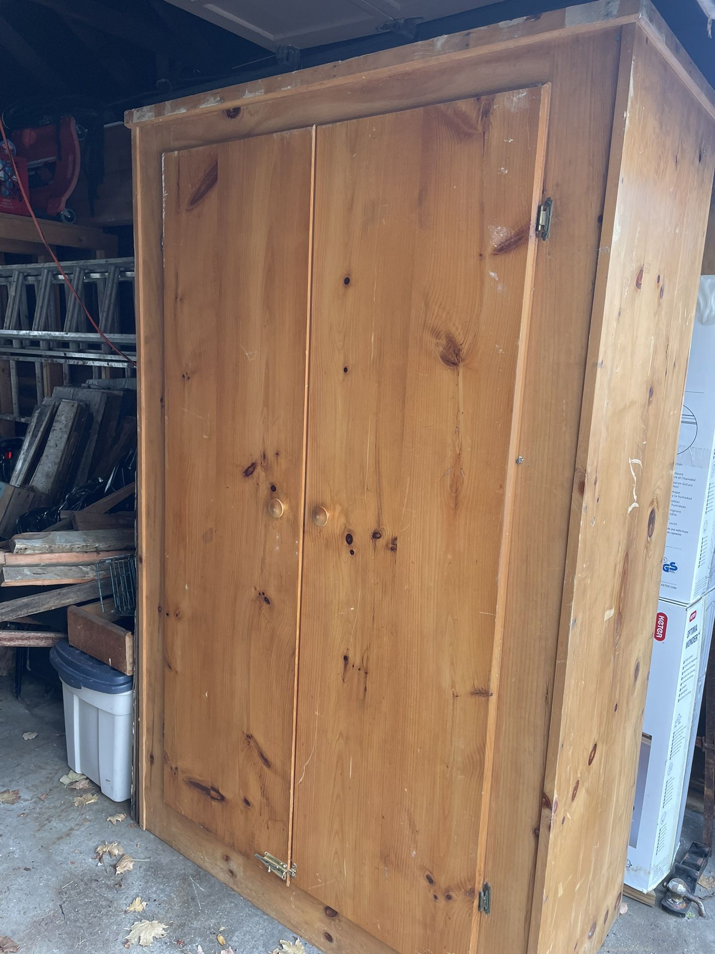 Rustic Pine Armoire