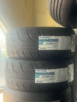 Toyo Proxes 225/50/15 Tires