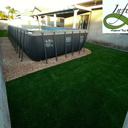 Synthetic Turf And Concrete