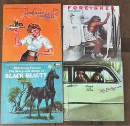 Vintage Vinyl Record LP Lot (4 Albums) - Classic Rock, Comedy, Soundtrack