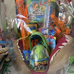 Dinosaur Easter basket