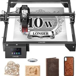 LONGER Laser Engraver Ray5 10W, 60W DIY Laser Cutter and Laser Engraving Machine