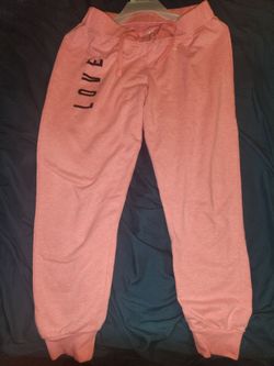 Pink 'LOVE' Jogger Sweatpants