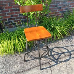 Wood & Metal Bar Chair Restaurant, Cafe, Bar Stools