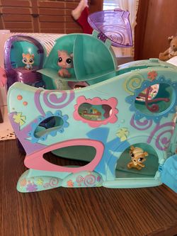 Littlest pet shop with three pets