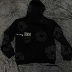 Denim Tears Black Monochrome Hoodie 