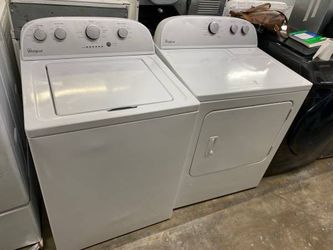 Whirpool top load  washer and gas dryer