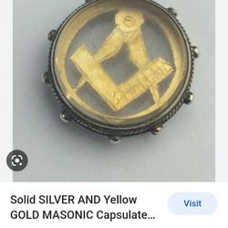 Gold Masonic Medal 14 K