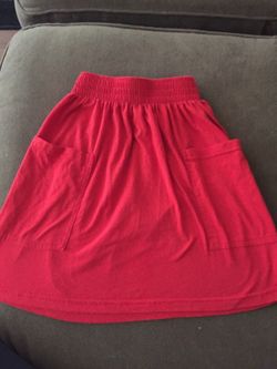 American Apparel -red skirt
