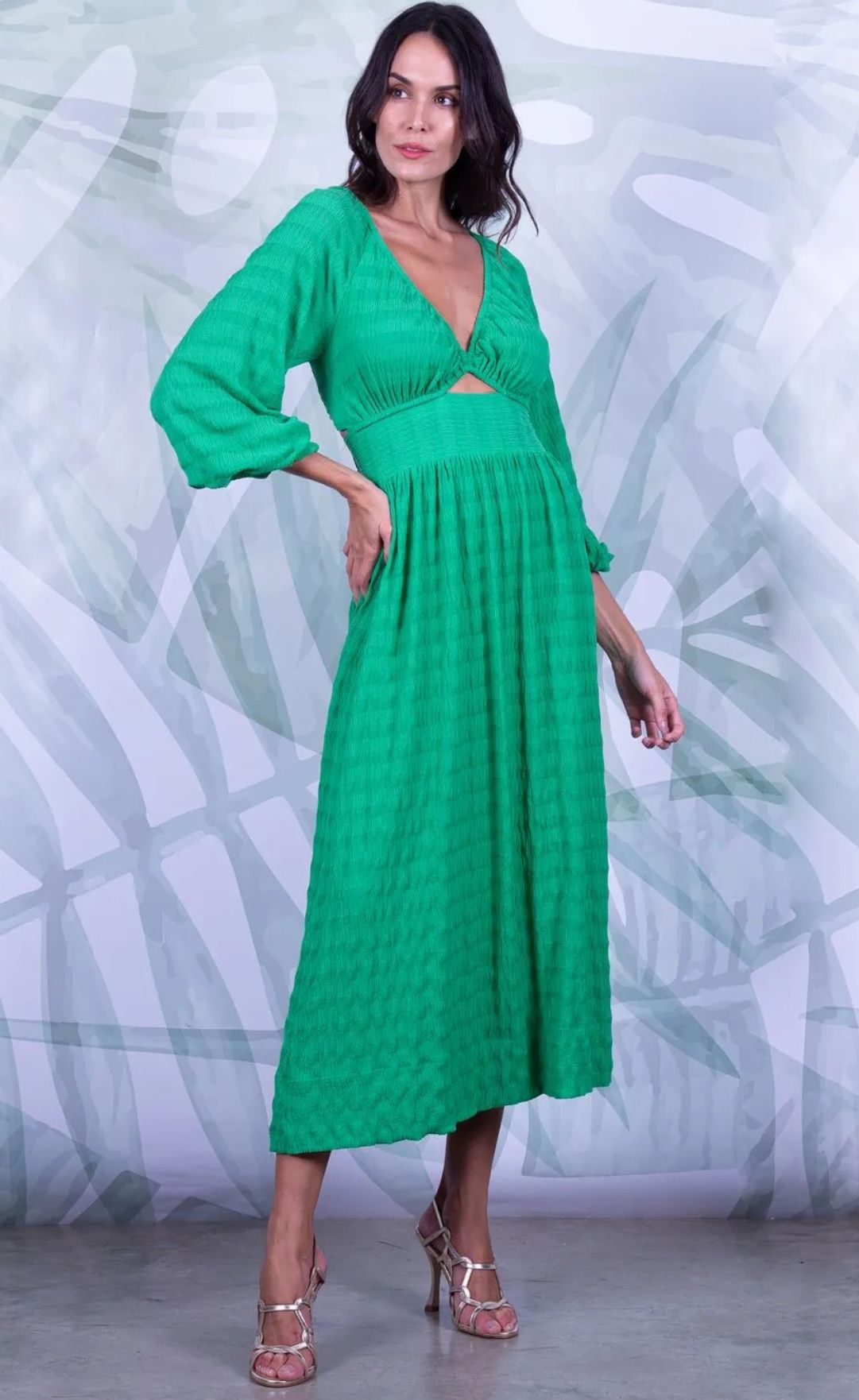 Beautiful Green Dress-Brazilian Brand