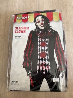 Spirit Slasher Clown Halloween Costume Adult Medium
