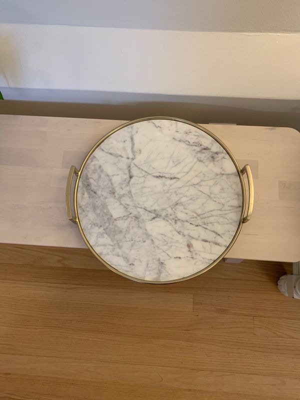 Gold and marble tray Target for Sale in Seattle, WA