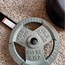 3 - 45 Pound Weights 