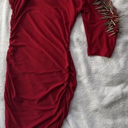 Red  and gold Dress Size M  By Symphony