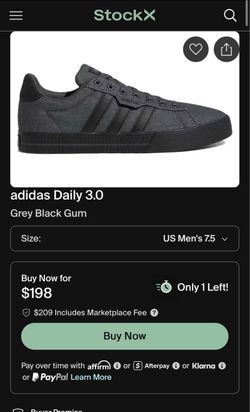 Adidas Daily 3.0 Grey Black Sneakers