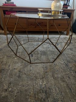 World market - Gold brass coffee table
