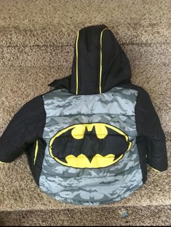 Size 3T Like New Batman Coat/ Jacket