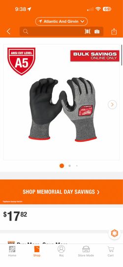 🔥 Milwaukee Level 5 Cut Resistant Work Gloves 🔥