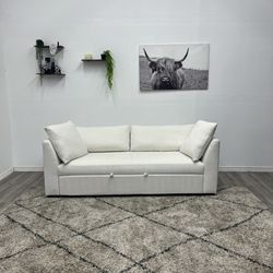 White Pull Out Couch -Free Delivery