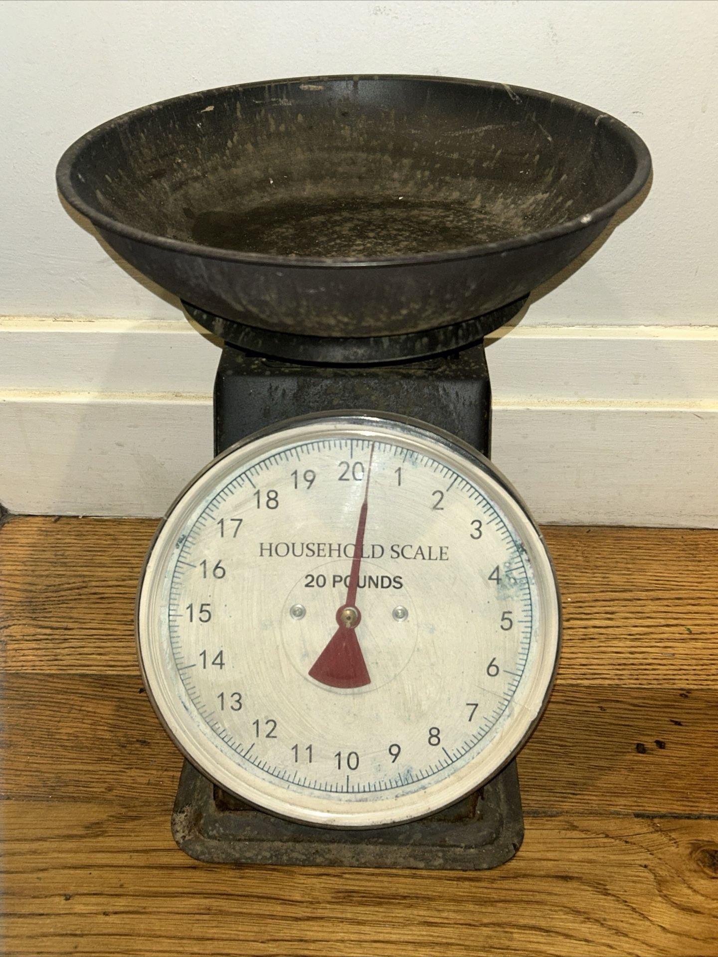 1970’s-80’s Rustic Household SCALE Mechanical, Works - Great For Garden Planter or outdoor Decor