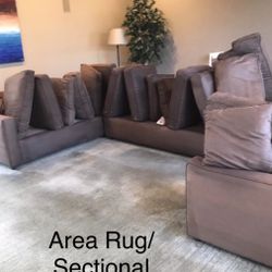 Sectional Sofa . Area Rug, Mattress . Chair 