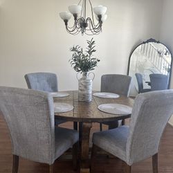 Grey Dining chairs Set Furniture Of America 