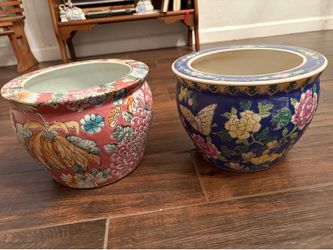 Vintage  porcelain planters
