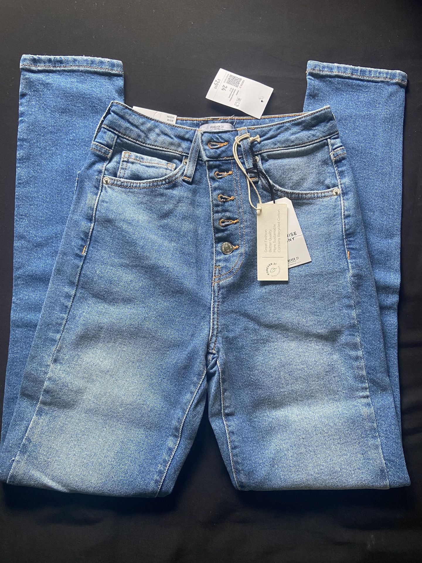 Forever 21 High Rise Skinny Jeans Size 24
