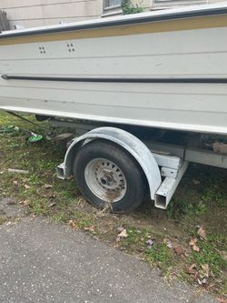Boat on Galvanized Trailer